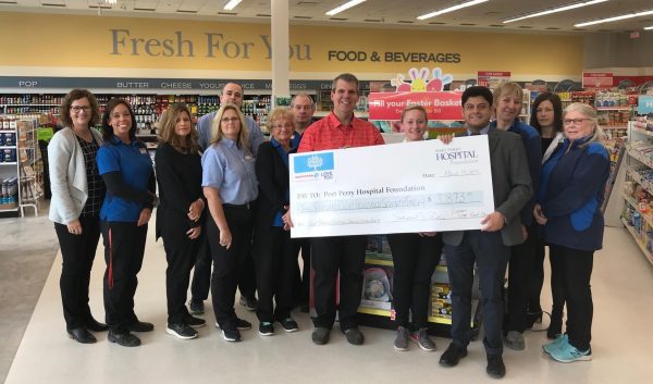 Shoppers Drug Mart Port Perry cheque donation