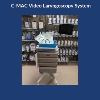 C-MAC Video Laryngoscopy System Used for unexpected difficult intubation and also for predicted difficult airways.