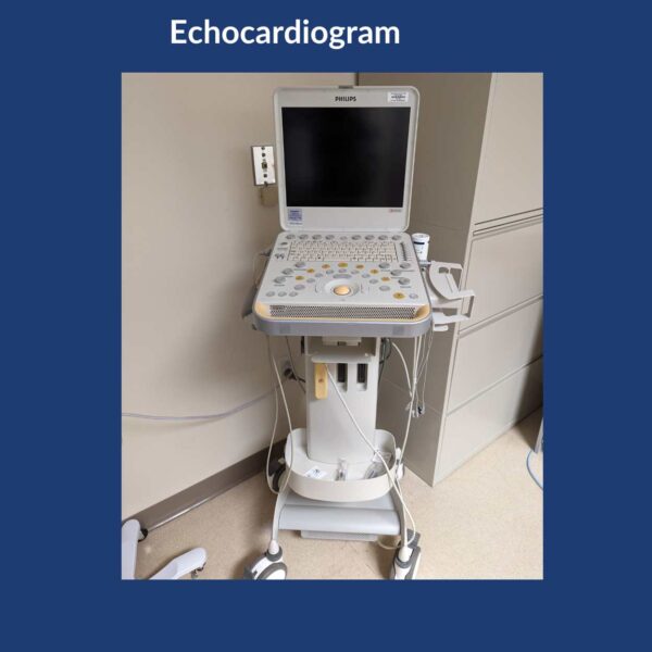 Echocardiogram - An emergency replacement of failing equipment used in Emerg and Med/Surg.