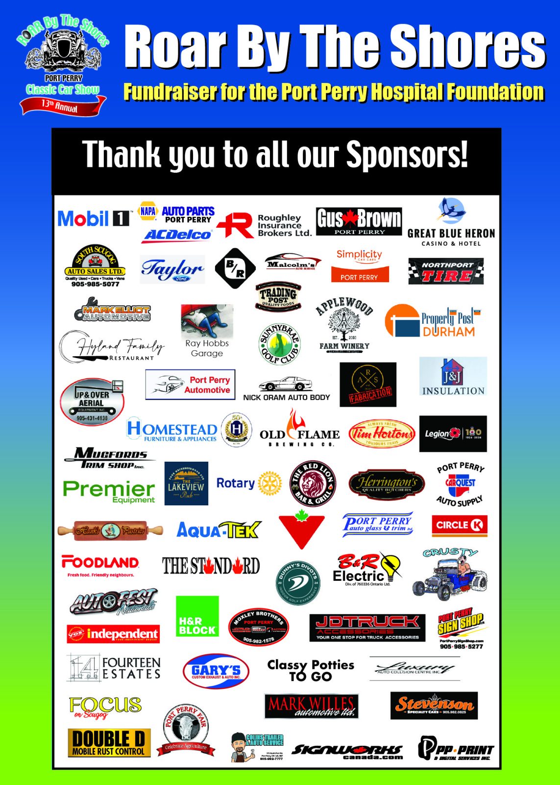 2026 Roar sponsors